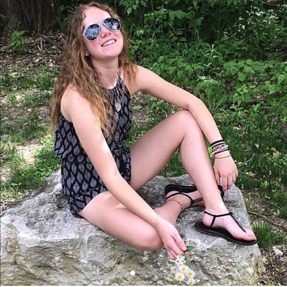 patterned romper